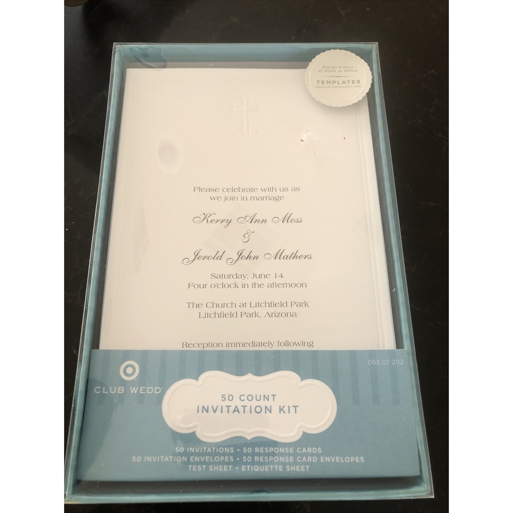 Gartner Studios Invitation Kit Christian Wedding 38 Invitations &‎ Envelopes